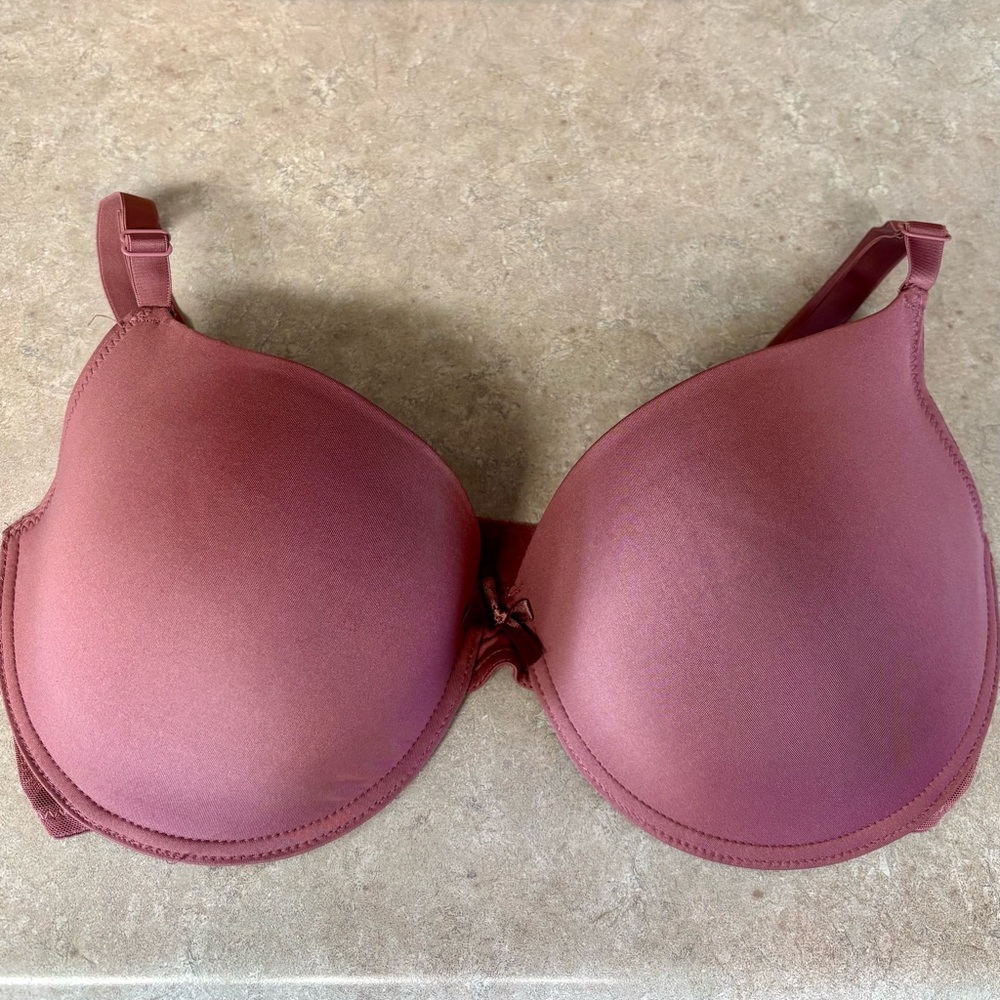 Adrienne Vittadini Dusty Rose Bra 38DD Nwot